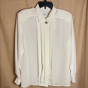 PH Collectibles petites Cream Dress Shirt